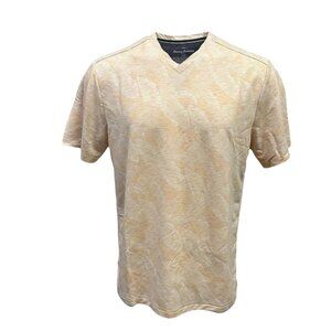 Tommy Bahama Men’s Medium Orange Peel Grande Fronde IslandZone V-Neck Tee